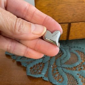 Silver heart daughter forever in my heart,just need chain